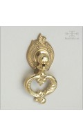 Ilyria turnpiece, hinged w/ rose | polished brass | Custom Door Hardware