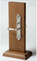 Manifesto backplate 30.3cm & lever | polished bronze | Custom Door Hardware