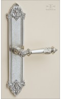 Manifesto backplate 30.3cm & lever - polished nickel - Custom Door Hardware