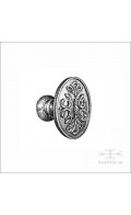 Manifesto cabinet knob, oval | Custom Door Hardware