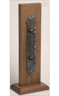 Manifesto door pull 32.8cm & backplate 53cm - antique bronze - Custom Door Hardware3