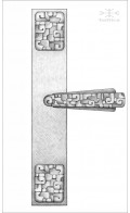Maya backplate 28cm & lever | Custom Door Hardware