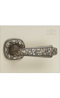 Maya lever & rose 60mm | antique brass | Custom Door Hardware 