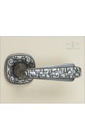 Maya lever & rose 60mm | antique nickel | Custom Door Hardware 