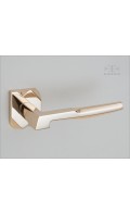 Nomade lever & rose - polished bronze - Custom Door Hardware2