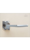 Nomade lever & rose - satin nickel - Custom Door Hardware2