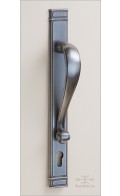 Riverwind door pull & Sundance backplate 380x44mm - antique nickel - Custom Door Hardware 2