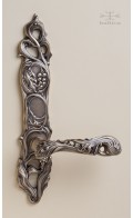 Simona backplate B & lever - antique bronze - Custom Door Hardware