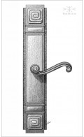 Sundance backplate 31.7cm & lever | Custom Door Hardware