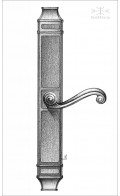 Sundance backplate A, 31cm & lever | Custom Door Hardware