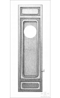 Sundance recessed pull W, 204mm cut for cylinder | Custom Door Hardware