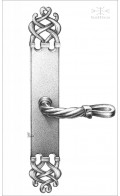 Telluride backplate 31.6cm & lever | Custom Door Hardware