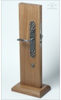 Telluride backplate 31.6cm & lever mount | antique nickel | Custom Door Hardware