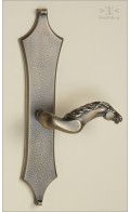 Telluride backplate H, 32cm & lever H - antique brass - Custom Door Hardware