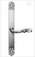 Telluride backplate narrow, 29.9cm & lever Custom Door Hardware | Custom Door Hardware