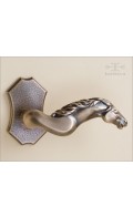 Telluride lever H & rose 90mm - antique bronze - Custom Door Hardware 